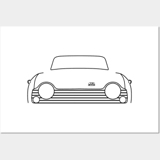 Triumph TR250 classic car outline graphic (black) Posters and Art